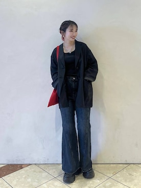 「アイテム（テーラードジャケット）」を使った、tagochiさん（レディース・159cm・30代）の秋コーディネート