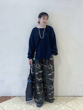 「アイテム（スウェットパンツ）」を使った、tagochiさん（レディース・159cm・30代）の秋コーディネート