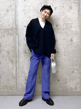 「アイテム（キャスケット）」を使った、tagochiさん（レディース・159cm・30代）の冬コーディネート