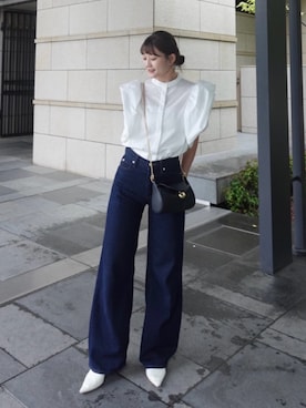 Ameri（アメリ）の「MEDI BUSTIER SET SHIRRING SHORT TOP