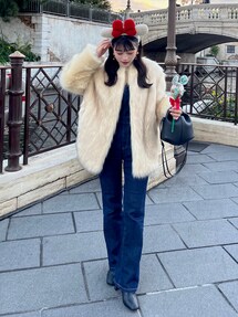 CLANE（クラネ）の「【CLANE/クラネ】NO COLLAR VOLUME ECO FUR COAT