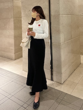 「アイテム（スカート）」を使った、tomokaさん（レディース・158cm・10代）の冬コーディネート