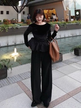 「アイテム（パンプス）」を使った、tomokaさん（レディース・158cm・20代）の秋コーディネート