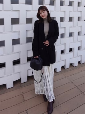 「ロングブーツ」｜tomokaさん（レディース・158cm・20代）の秋コーディネート