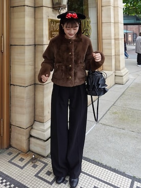 「アイテム（ブーツ）」を使った、tomokaさん（レディース・158cm）の秋コーディネート