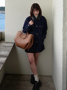 「AZUL by moussy（アズールバイマウジー）のアイテム」を使った、tomokaさん（レディース・158cm）の秋コーディネート