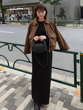 「アイテム（ワンピース）」を使った、tomokaさん（レディース・158cm・20代）の秋コーディネート