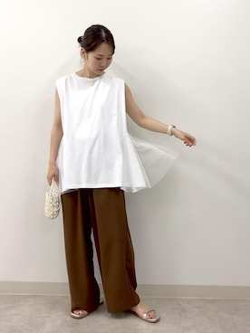 「GIA14190」｜hinaさん（レディース・155cm）の夏コーディネート