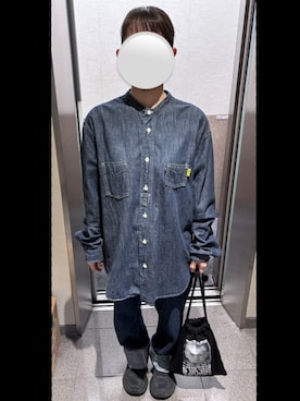 「orSlow（オアスロウ）のアイテム」を使った、むぎさん（レディース・153cm）の秋コーディネート