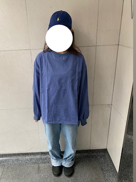 「Levi's（リーバイス）のアイテム（サロペット/オーバーオール）」を使った、むぎさん（レディース・153cm）の夏コーディネート