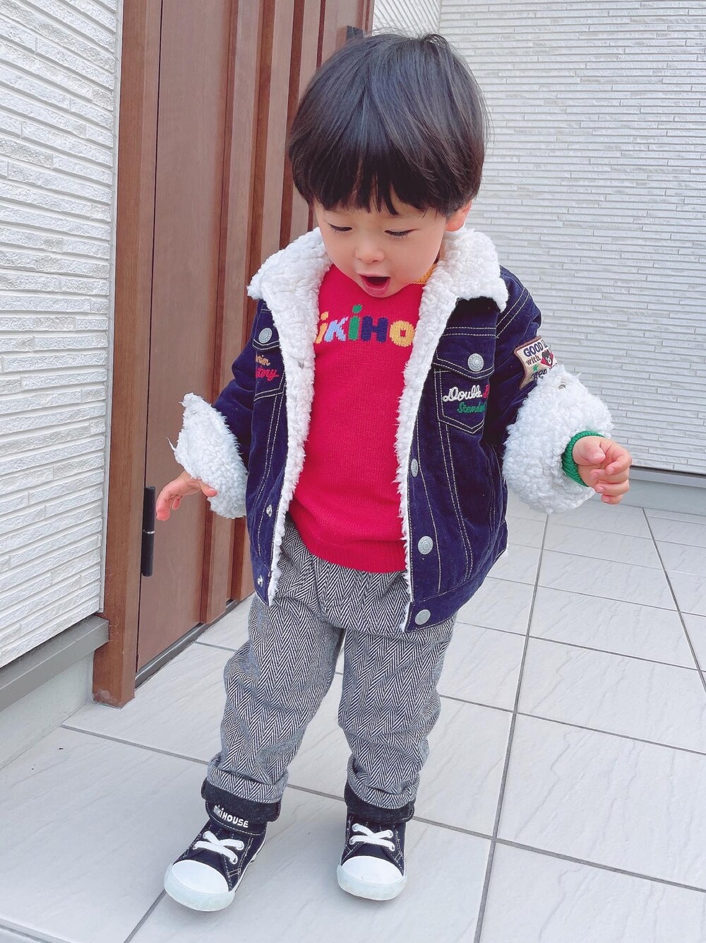 MIKI HOUSE（ミキハウス）の「マルチロゴセーター（ニット/セーター