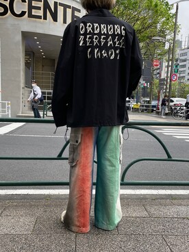 「424（フォートゥーフォー）のアイテム」を使った、O.Hirotoさん（メンズ・175cm）の春コーディネート