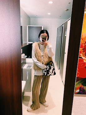 「Rodeo Crowns（ロデオクラウンズ）のアイテム（その他アウター）」を使った、hozumiwaさん（レディース・155cm）の春コーディネート