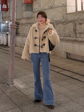 「STANDOIL（スタンドオイル）のアイテム」を使った、ゆづきさん（レディース・160cm）の冬コーディネート