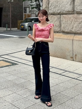 「アイテム（パンツ）」を使った、ゆづきさん（レディース・160cm）の夏コーディネート