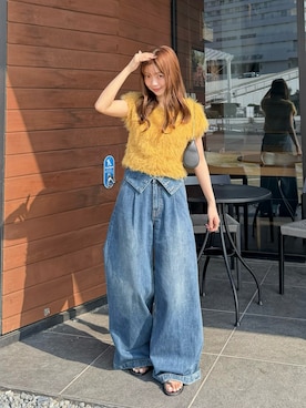 「MOUSSY（マウジー）のアイテム」を使った、ゆづきさん（レディース・160cm）の夏コーディネート