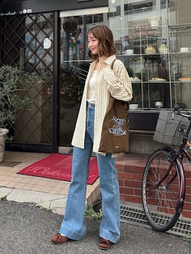 「アイテム（パンツ）」を使った、ゆづきさん（レディース・160cm）の夏コーディネート