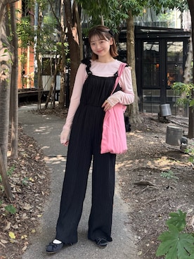 「アイテム（ヘアアクセサリー）」を使った、ゆづきさん（レディース・160cm）の夏コーディネート