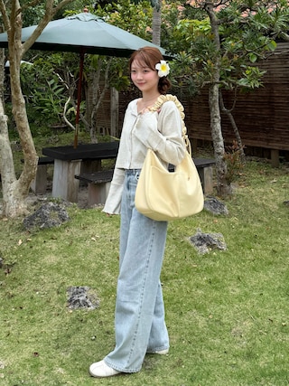 「Birthday room（バースデイルーム）のレースアップバレエスニーカー/lace‐up ballet sneakers（スニーカー）」を使った、ゆづきさん（レディース・160cm）の春コーディネート