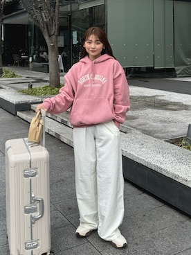 「DHOLIC（ディーホリック）のアイテム（ジャケット/アウター）」を使った、ゆづきさん（レディース・160cm）の冬コーディネート