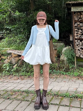 「カーディガン」｜ゆづきさん（レディース・160cm）の夏コーディネート