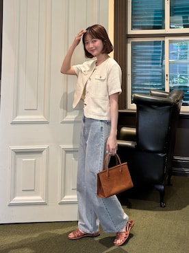 「アイテム（その他トップス）」を使った、ゆづきさん（レディース・160cm）の夏コーディネート