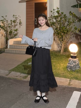 「REMOON（リムーン）のアイテム」を使った、ゆづきさん（レディース・160cm）の春コーディネート