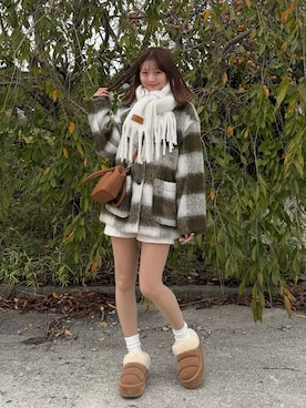 「アイテム（その他アウター）」を使った、ゆづきさん（レディース・160cm）の秋コーディネート
