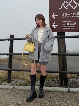 「アイテム（スカート）」を使った、ゆづきさん（レディース・160cm）の秋コーディネート