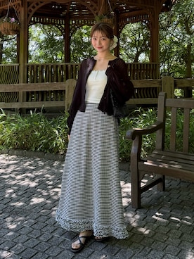 「REMOON（リムーン）のアイテム」を使った、ゆづきさん（レディース・160cm）の夏コーディネート