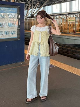 ゆづきさん（レディース・160cm）の夏コーディネート
