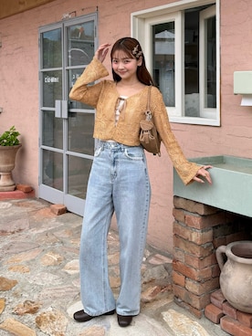 「REMOON（リムーン）のアイテム」を使った、ゆづきさん（レディース・160cm）の春コーディネート