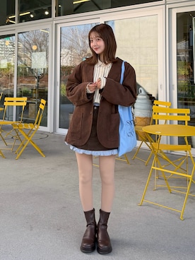 ゆづきさん（レディース・160cm）の冬コーディネート