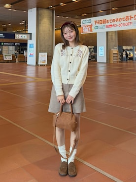 「アイテム（ハンドバッグ）」を使った、ゆづきさん（レディース・160cm）の冬コーディネート