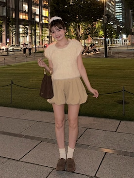 「PRADA（プラダ）のアイテム（バッグ）」を使った、ゆづきさん（レディース・160cm）の夏コーディネート