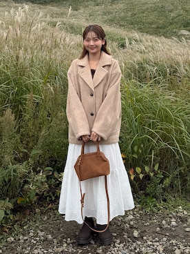 「アイテム（その他アウター）」を使った、ゆづきさん（レディース・160cm）の秋コーディネート