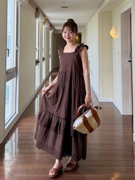 「DHOLIC（ディーホリック）のアイテム」を使った、ゆづきさん（レディース・160cm）の夏コーディネート