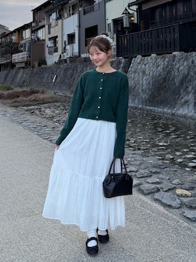 「アイテム（ハンドバッグ）」を使った、ゆづきさん（レディース・160cm）の春コーディネート