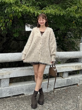 「アイテム（ヘアピン）」を使った、ゆづきさん（レディース・160cm）の秋コーディネート