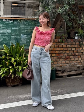 「アイテム（ドレスシューズ）」を使った、ゆづきさん（レディース・160cm）の夏コーディネート