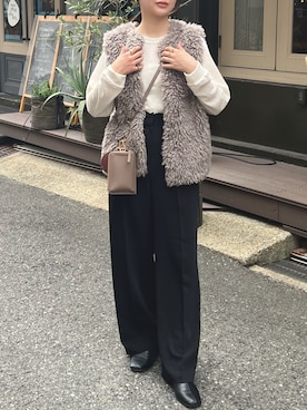 「SESTO（セスト）のアイテム（ブーツ）」を使った、ゆづきさん（レディース・160cm）の秋コーディネート