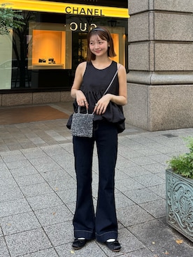 「アイテム（ドレスシューズ）」を使った、ゆづきさん（レディース・160cm）の夏コーディネート