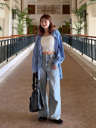 「REMOON（リムーン）のサテンバレエシューズ（ドレスシューズ）」を使った、ゆづきさん（レディース・160cm）の春コーディネート