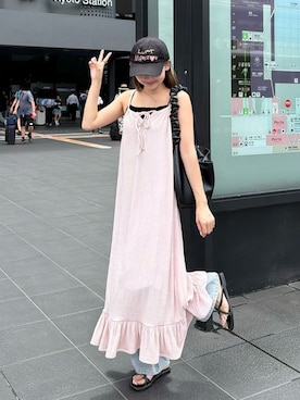 「DHOLIC（ディーホリック）のアイテム」を使った、ゆづきさん（レディース・160cm）の夏コーディネート