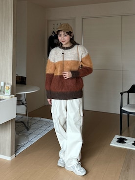 「DHOLIC（ディーホリック）のアイテム（スニーカー）」を使った、ゆづきさん（レディース・160cm）の冬コーディネート