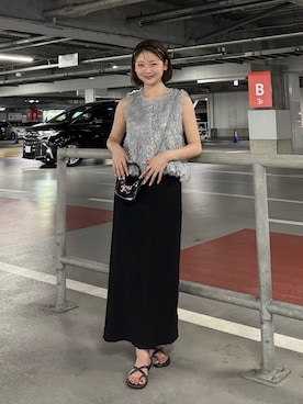 「DHOLIC（ディーホリック）のアイテム（シューズ）」を使った、ゆづきさん（レディース・160cm）の夏コーディネート