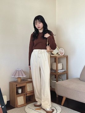 「SVEC（シュベック）のアイテム」を使った、ゆづきさん（レディース・160cm）の春コーディネート
