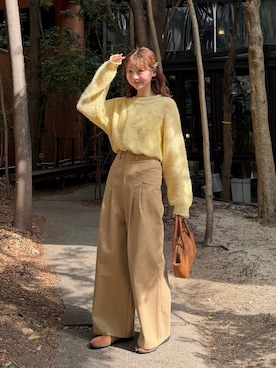 「アイテム（ハンドバッグ）」を使った、ゆづきさん（レディース・160cm）の春コーディネート