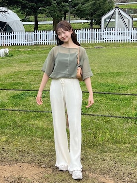 「DHOLIC（ディーホリック）のアイテム（スニーカー）」を使った、ゆづきさん（レディース・160cm）の春コーディネート