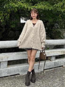 「アイテム（ヘアピン）」を使った、ゆづきさん（レディース・160cm）の秋コーディネート